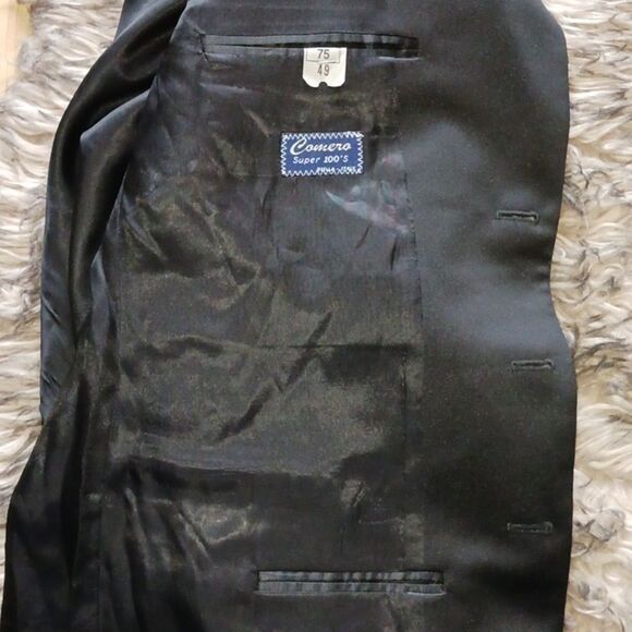 VITO RUFOLO black Men's Blazer Jacket made in Italy size 44R - Picture 9 of 9